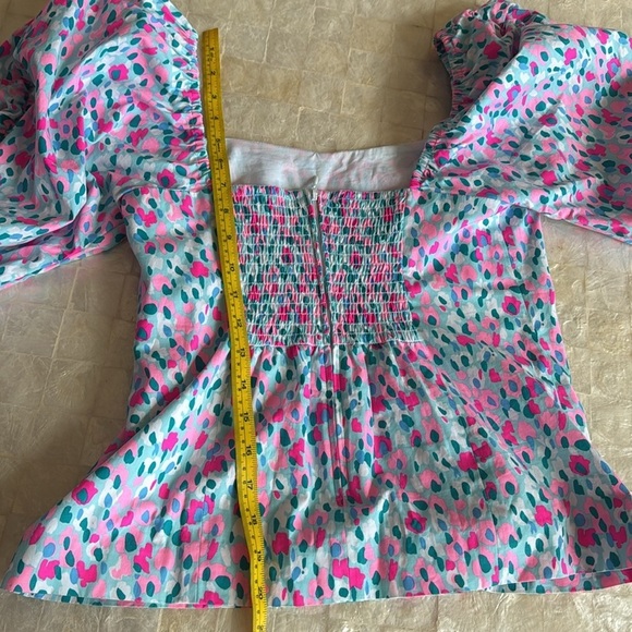 Lilly Pulitzer Set NEW Hottie Dottie Suzie Skirt Bitsy Top Puff Sleeve two piece - Picture 15 of 16